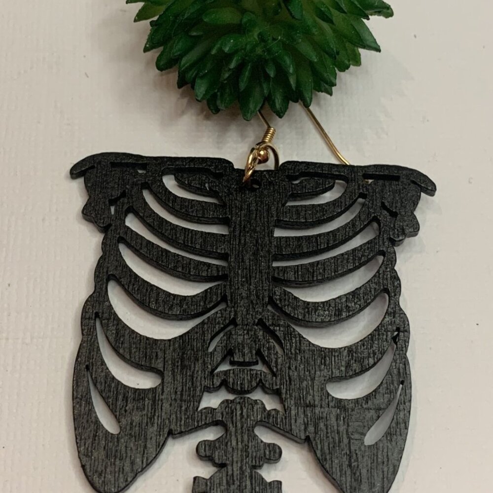 Skeleton Earring, Punk Goth Earring, Halloween Earring, Gift Idea, Bones Earring